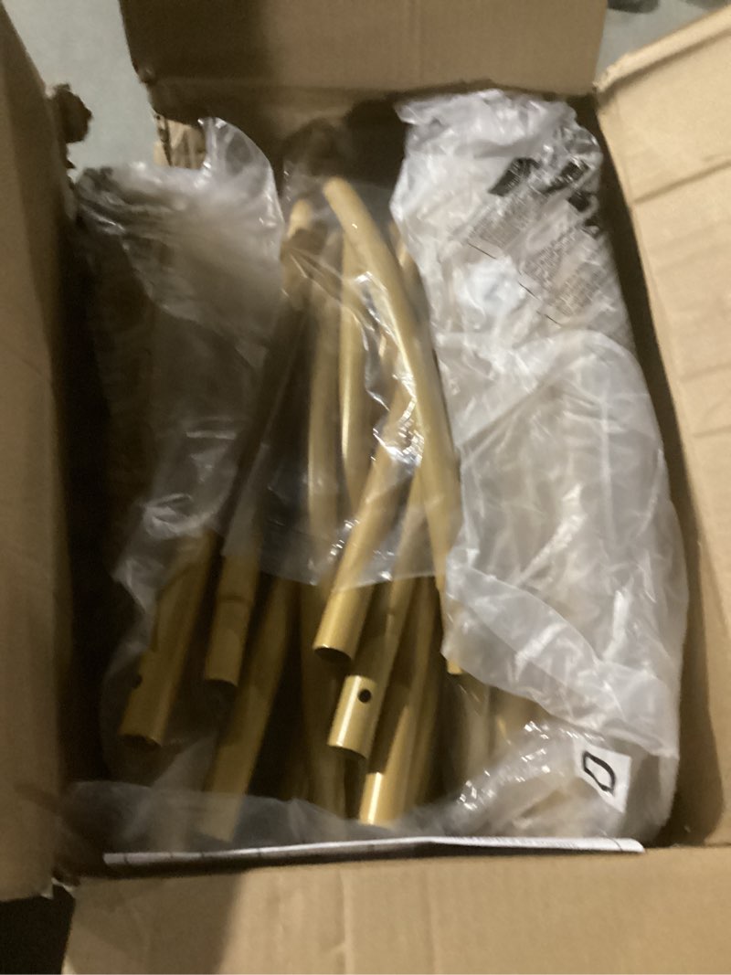 Condition photo showing Good Condition for pureegg metal arch backdrop stand set - set of 2 (7.2ft/6.0ft), gold wedding stand with stable base, elegant backdrop cover for party, birthday, baby shower, graduation, easy to assemble 7.2ft, 6.0ft