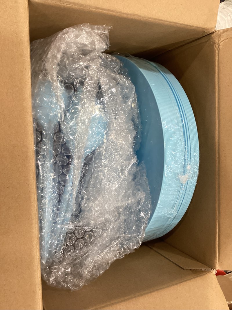 Condition photo showing Good Condition for youbet 125pieces blue plastic plates - blue baby shower plates disposable - include 25 dinner plate 25 dessert plate 25 forks 25 knives 25 spoons for birthday party & baby shower gifts