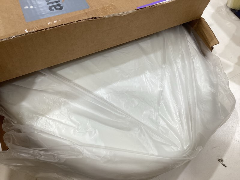 Condition photo showing As Is for mayfair little2big? elongated plastic toilet seat in white with sta-tite? seat fastening system? and whisper•close? hinge