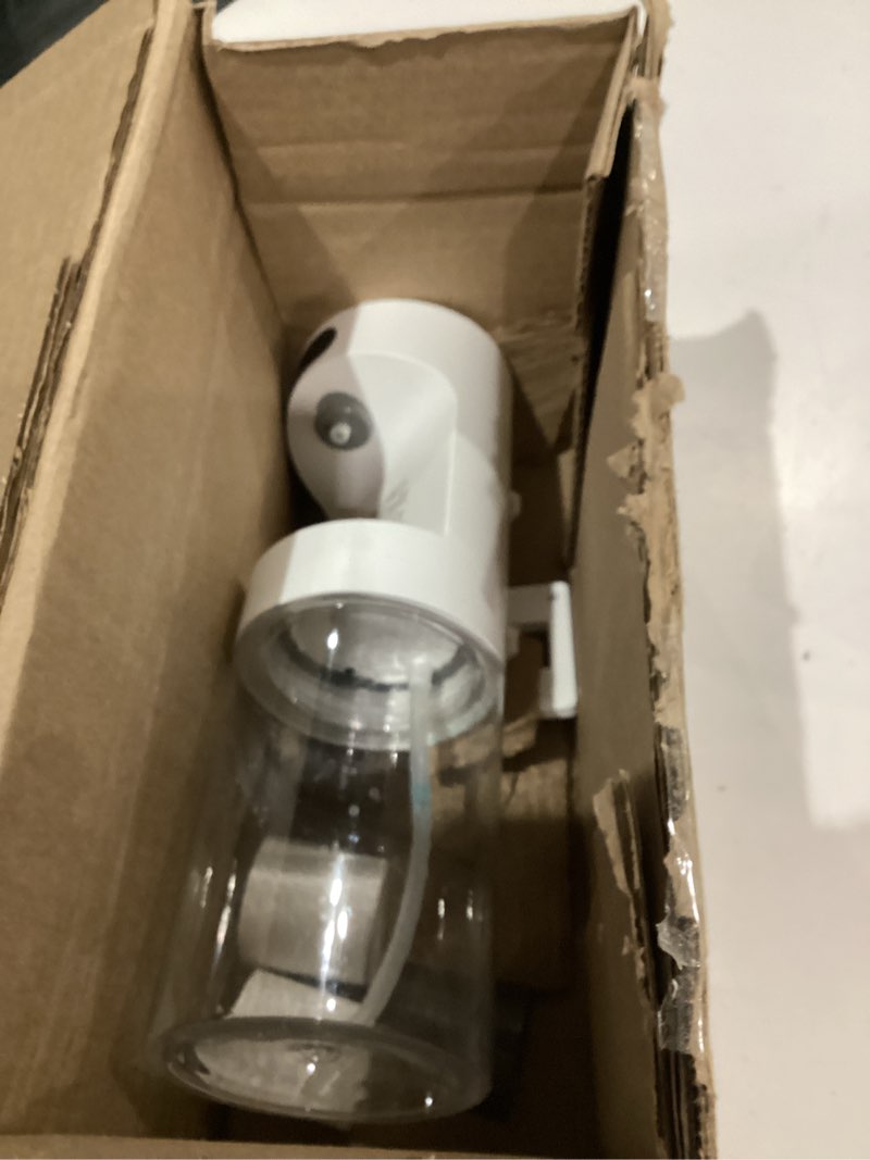 Condition photo showing As Is for Automatic Mouthwash Dispenser for Bathroom,20.29 oz Touchless Electric Mouth Wash Dispensers Bathroom Accessories Set with 4 Magnetic Cups,4 Modes Wall Mounted Mouth Wash Dispenser for Home & Kids White