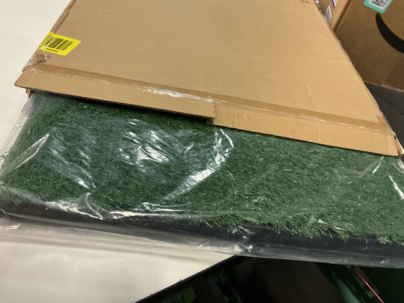 Condition photo showing Good Condition for artificial grass puppy pee pad for dogs and small pets - 20x25 reusable 4-layer training potty pad with tray - dog house and pet supplies by petmaker medium 4-layer system