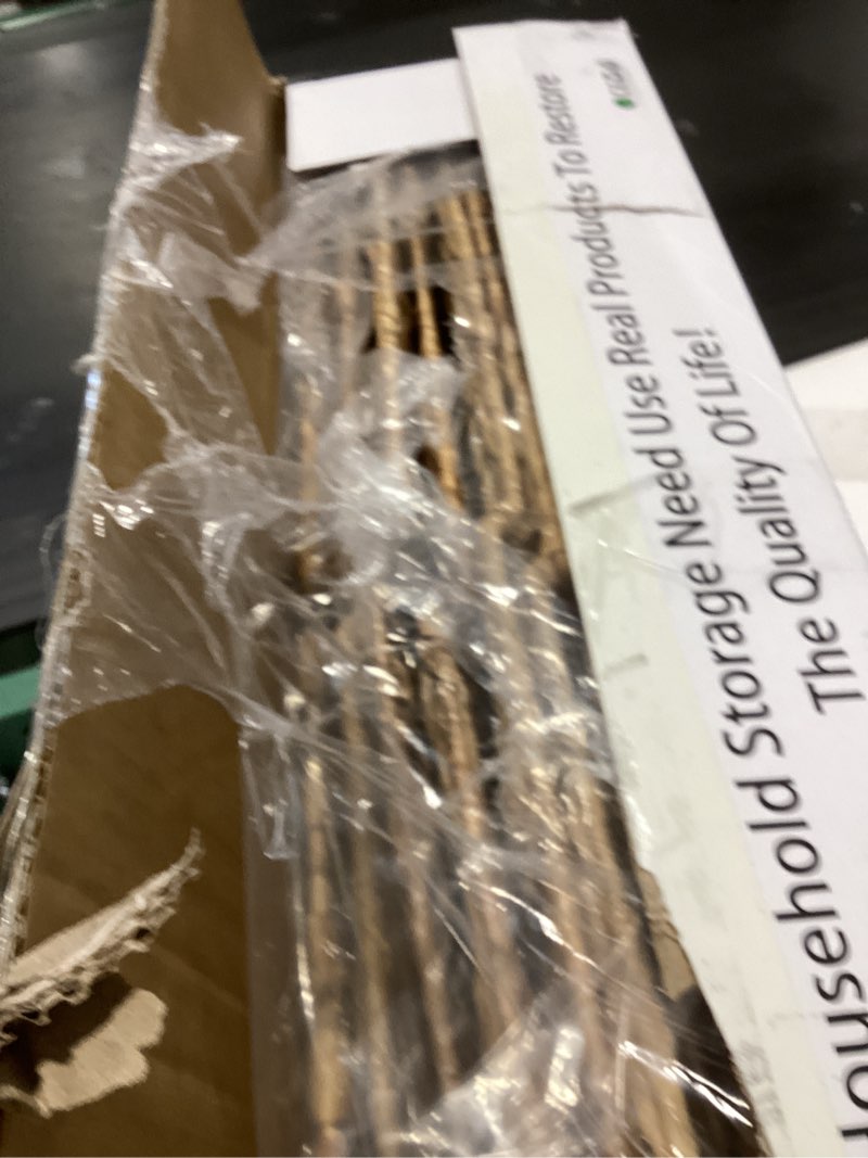 Condition photo showing Good Condition for 12x12in Storage Baskets Set of 4 Water Hyacinth Baskets,Foldable Handwoven Storage Cubes,Wicker Cube Baskets Laundry Organizer Totes for Home