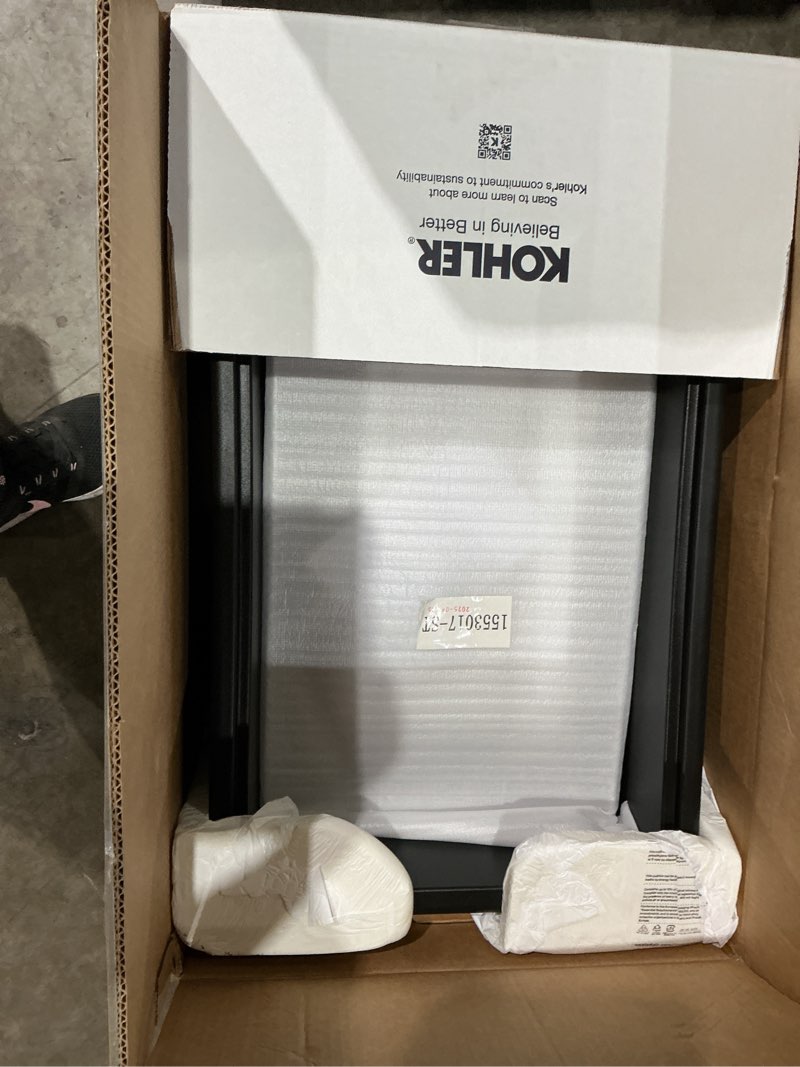 Condition photo showing Good Condition for kohler kennon® 33" neoroc top-/undermount sink, 9-1/2" deep bowl, 33x22 drop in kitchen sinks k-8437-1-cm1, matte black matte black 33 in. single bowl
