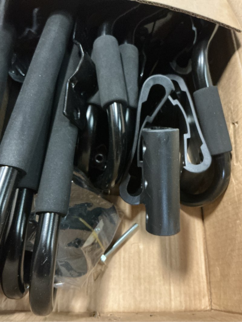 Condition photo showing As Is for kayak roof rack, 2 pair j-bar roof rack with 4 ropes. heavy duty kayak roof carrier for your canoe suv and trucks