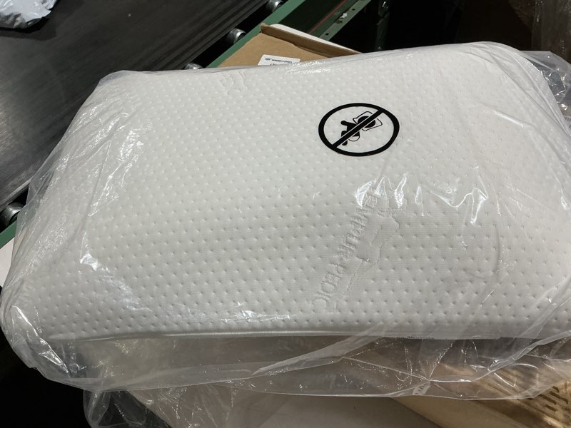 Condition photo showing Good Condition for Tempur-Pedic Memory Foam Symphony Pillow Luxury Soft Feel, Standard, White 1