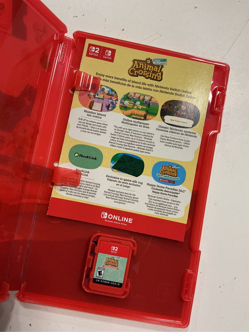 Condition photo showing New/Like New for animal crossing: new horizons - nintendo switch 2