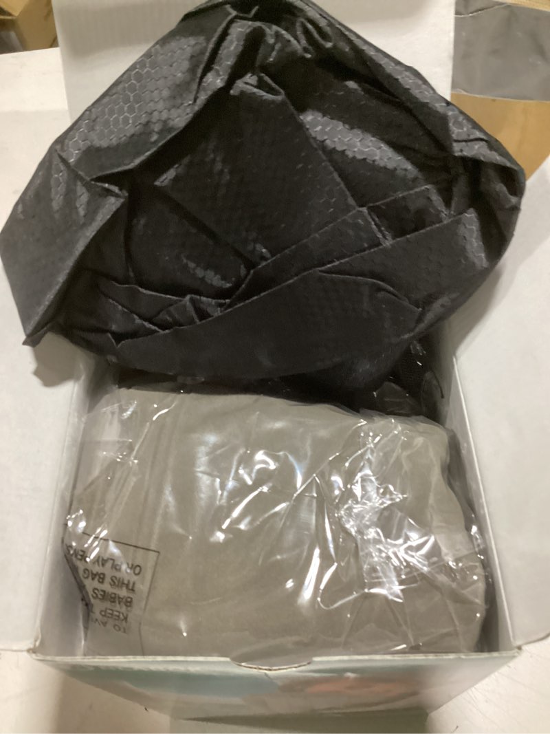 Condition photo showing Good Condition for inflatable travel pillow,multifunction travel neck pillow for airplane to avoid neck and shoulder pain,support head,neck,used for sleeping rest, airplane and home use,with eye mask, earplugs,gray gray medium