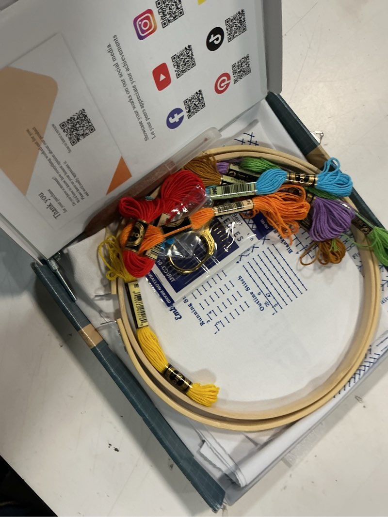 Condition photo showing Good Condition for Bradove Classic Embroidery Stitches Practice Kit, Embroidery Kit for Beginners, Beginner Embroidery Kit for Adults, Hand Embroidery Kit for Kids, Stitches Kit A-Learning Stitches