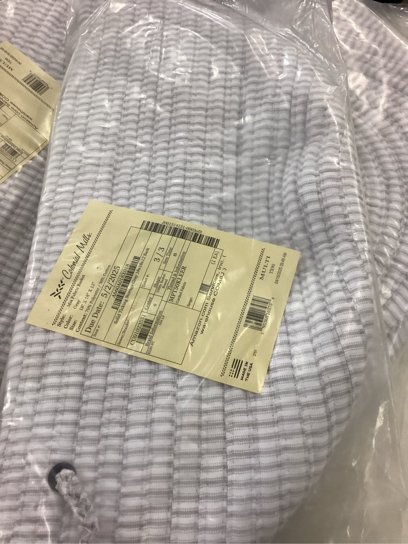 mia fabric basket - 18" x 18" x 12"