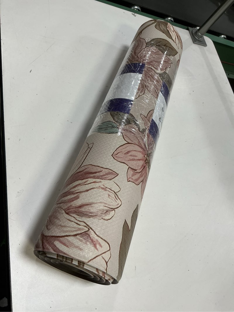 Condition photo showing Good Condition for DEXI Kitchen Mats for Floor, 23x59, Cushioned Standing Mat Anti Fatigue, Wide Waterproof Comfort Floral Padded for Laundry Room Office, Pink 59"L x 23"W x 0.4"Th Pink