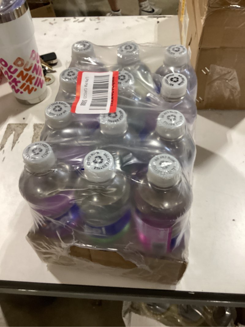 Condition photo showing New/Like New for propel, 3 flavor variety pack, zero calorie sports drinking water with electrolytes and vitamins c&e, 16.9 fl oz (pack of 12) grape / berry / kiwi strawberry 16.9 fl oz (pack of 12)