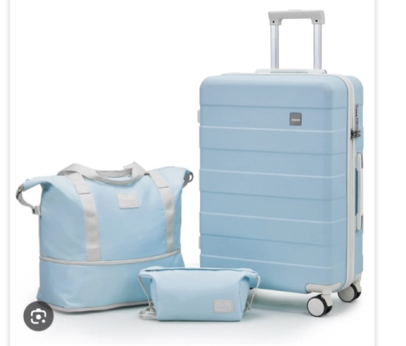 3 Pieces Set 20 Inch Lightweight Hard Shell Luggage Set TR003