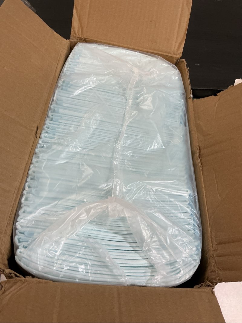 Condition photo showing Good Condition for Amazon Basics Dog and Puppy Pee Pads, 5-Layer Leak-Proof Super Absorbent, Quick-Dry Surface, Potty Training, Regular (22x22"), 100 Count, Blue & White Regular (100 Count)