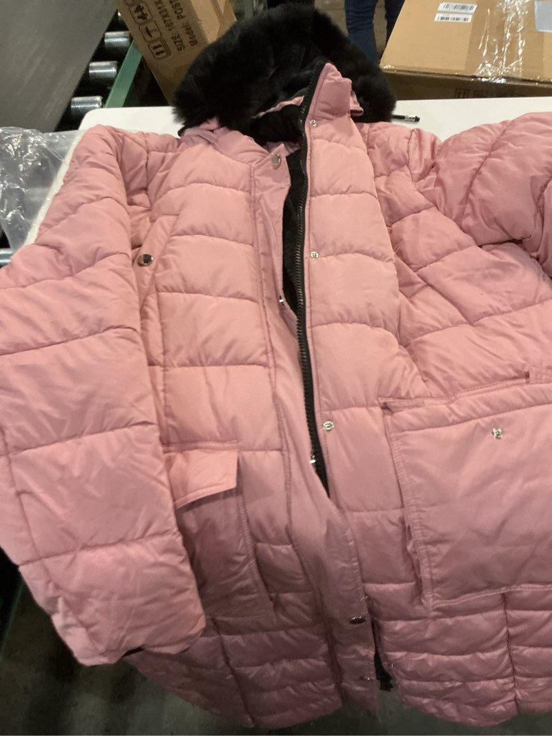 Condition photo showing Good Condition for moerdeng women's water resistant long winter coat thickened down alternative jacket warm puffer jacket parka xxl