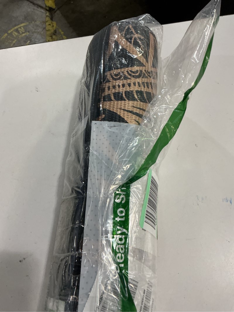 Condition photo showing New/Like New for gaiam yoga mat - premium 6mm print extra thick non slip exercise & fitness mat for all types of yoga, pilates & floor workouts (68"l x 24"w x 6mm thick) metallic bronze medallion