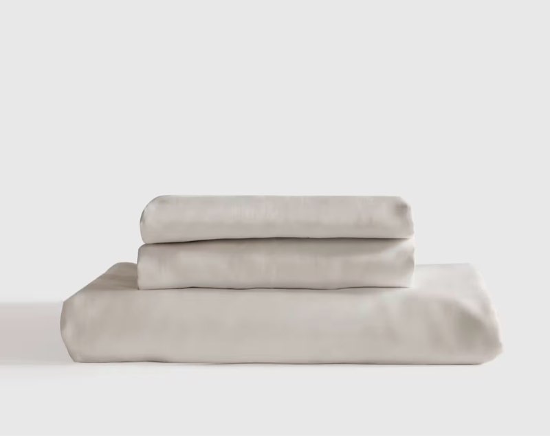 quince bamboo fitted sheet set ( cal king) 