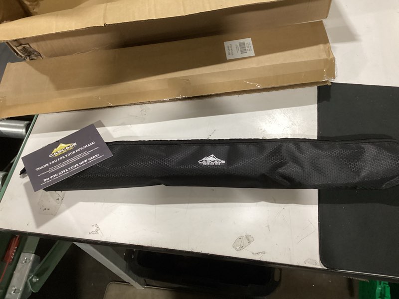 Condition photo showing New/Like New for cascade mountain tech lightweight aircraft-grade aluminum trekking poles with extended down grip plus tip kit orange (cork grip) quick lock trekking poles