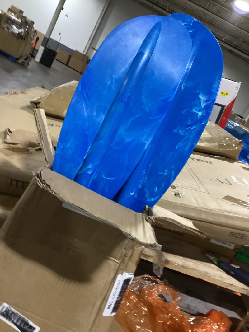 Condition photo showing As Is for the catch kayak paddle|adjustable fiberglass shaft with nylon blades|lightweight, adjustable| perfect for kayak fishing, 98.5 inch (250cm) - arctic blue - ps1973-00 98.5 in - 250 cm arctic blue