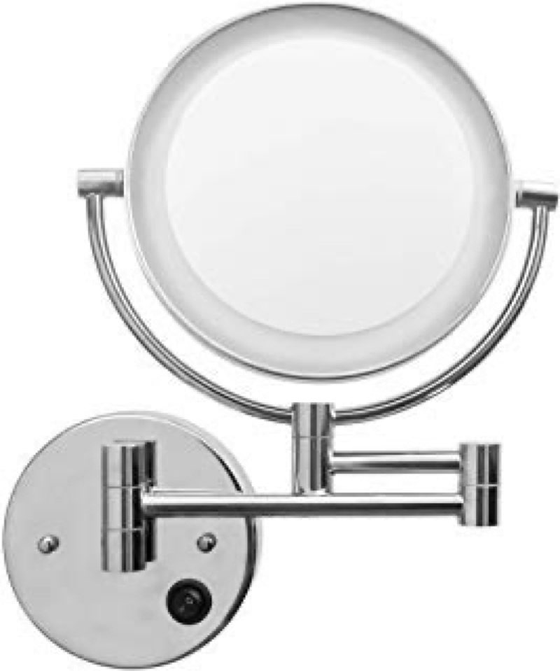 Makeup Mirror with Lights and Magnification Wall Mount - Double Sided Magnification Vanity Mirror with Lights, Bathroom Mirrors for Wall Shaving Mirror
