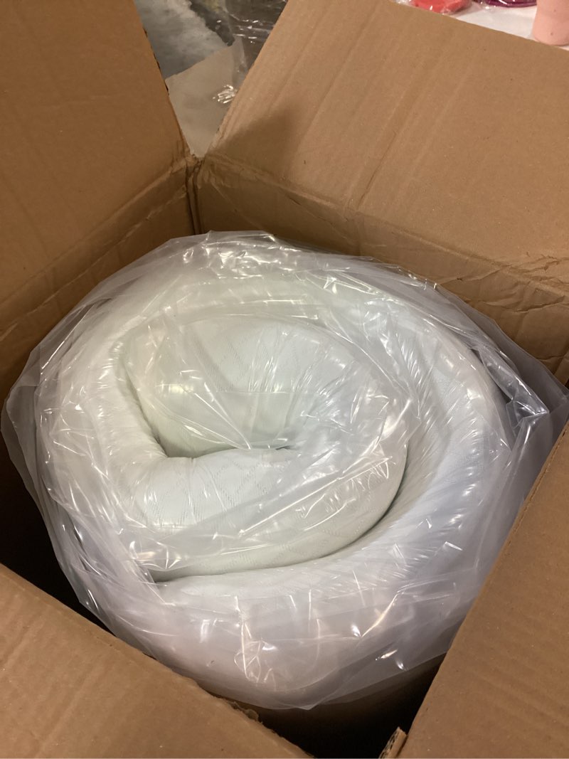 Condition photo showing New/Like New for EGOHOME Full Size Memory Foam Mattress, 8 Inch Bed Mattress in A Box with Cooling Green Tea Gel, Pressure Relief with Medium Firm Support, CertiPUR-US Certified, 75''L x 54''W, ?37.3 pounds White 8 Inch Full