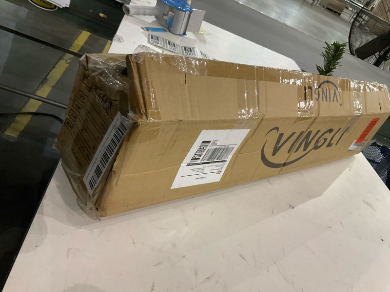 Condition photo showing As Is for VINGLI 3ft Green Mini Artificial Christmas Tree with 150 Branches Tips, Pre-lit Design, Tabletop Xmas Tree for Christmas Party and Home Indoor Decoration Battery Operated 2ft 11in Green