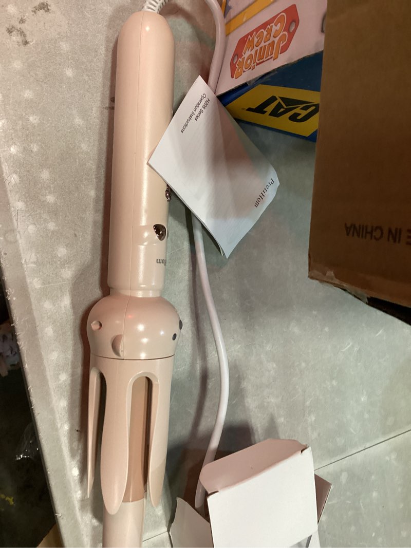 Condition photo showing Good Condition for pretihom automatic rotating curling iron - 1.1 inch (28mm) curling wand for beach waves, anti-scald, anti-tangle, ceramic coating, dual voltage, hair curler for women, all hair types