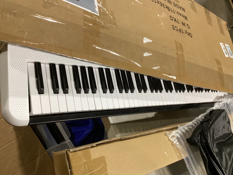 Condition photo showing Good Condition for 88 Key Digital Piano, Semi Weighted Electronic Keyboard Piano with Music Stand, Power Supply, Sustain Pedal, Bluetooth, Carrying Case, Headphones, USB-MIDI Compatibility, for Beginner Professional