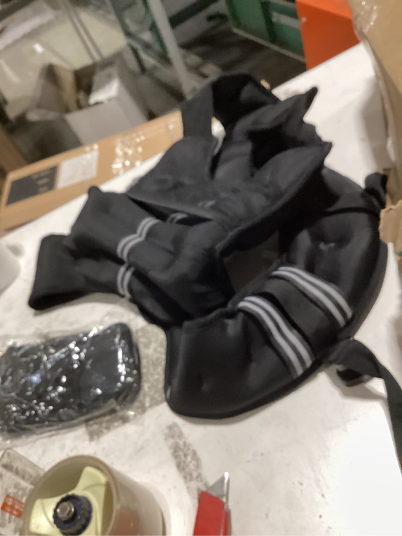 Condition photo showing Good Condition for zelus weighted vest, 6lb/8lb/12lb/16lb/20lb/25lb/30lb weight vest with reflective stripe for workout, strength training, running, fitness, muscle building, weight loss, weightlifting 30lb black