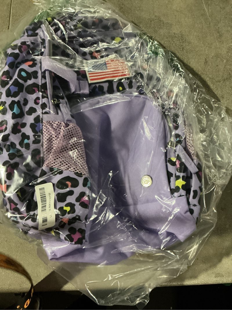 Condition photo showing Good Condition for Backpack cheetah purple 