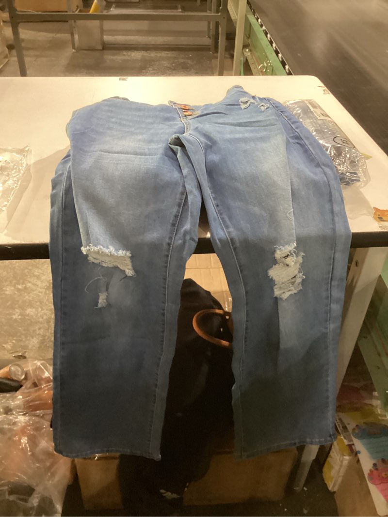 Condition photo showing New/Like New for luvamia Boyfriend Jeans for Women Stretch High Waisted Ripped Distressed Mom Jeans Slim Denim Pants like item