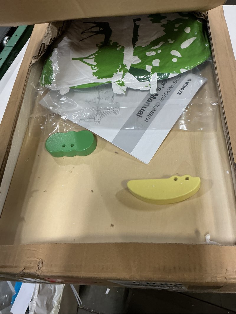 Condition photo showing Good Condition for wingyz 8-in-1 Pikler Triangle Set with Cushion-Foldable Baby Climbing Toys with Arch, Ramp & Ladder | Montessori Toddler Climber Indoor Jungle Gym for 1-3 Year Olds (Green)