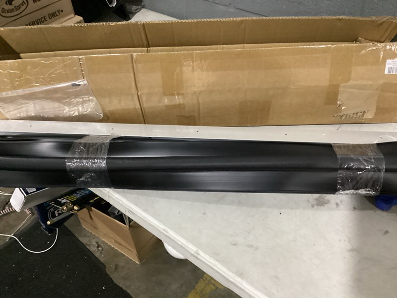 Condition photo showing Good Condition for holikme 20ft garage door bottom seal, pre-drilled track, black rubber | right angle aluminum track, u+o rubber seal, easy diy, threshold ramp compatible, weather-dust resistant, fits garage doors 20ft-right angle-black