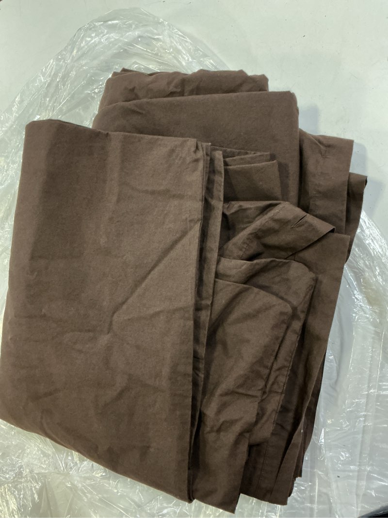 Condition photo showing Good Condition for organic crisp percale deluxe bedding bundle, cal king, espresso