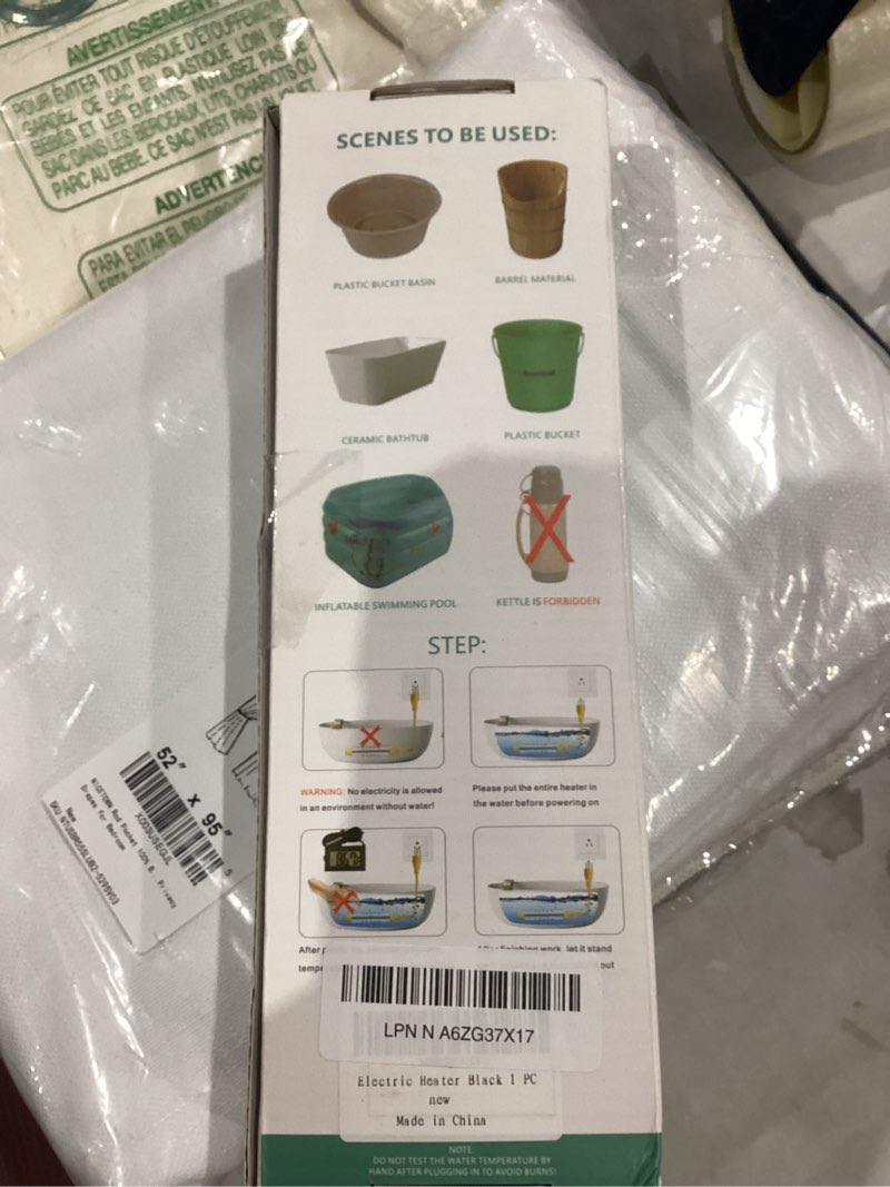 Condition photo showing Good Condition for 1500W Immersion Water Heater Electric, Portable Water Heater, Fast Heating, Bucket Heater with Digital Thermometer for Bathtub, Inflatable Pool, Camping, or Outdoor