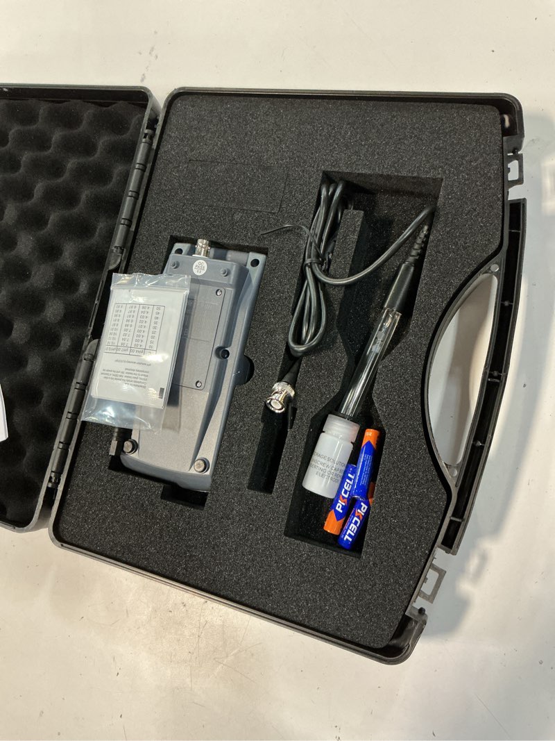 Condition photo showing Good Condition for portable ph meter, high accuracy, large backlight display, ph tester with atc, digital ph meter for drinking water/lab/pool/biomedicine/aquarium, 0-14 measurement range 0-14ph