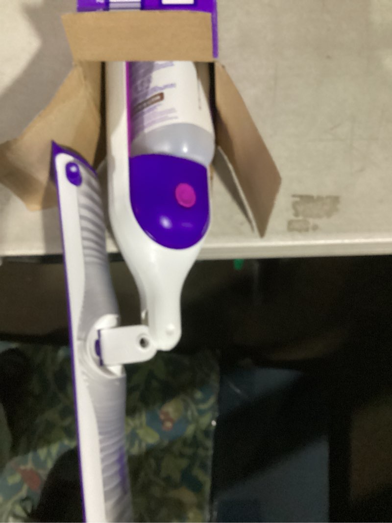 Condition photo showing Good Condition for Swiffer PowerMop Multi-Surface Mop Kit for Floor Cleaning, Includes PowerMop, 2 Mopping Pad Refills, 1 Cleaning Solution with Fresh Scent and 2 Batteries Purple and White
