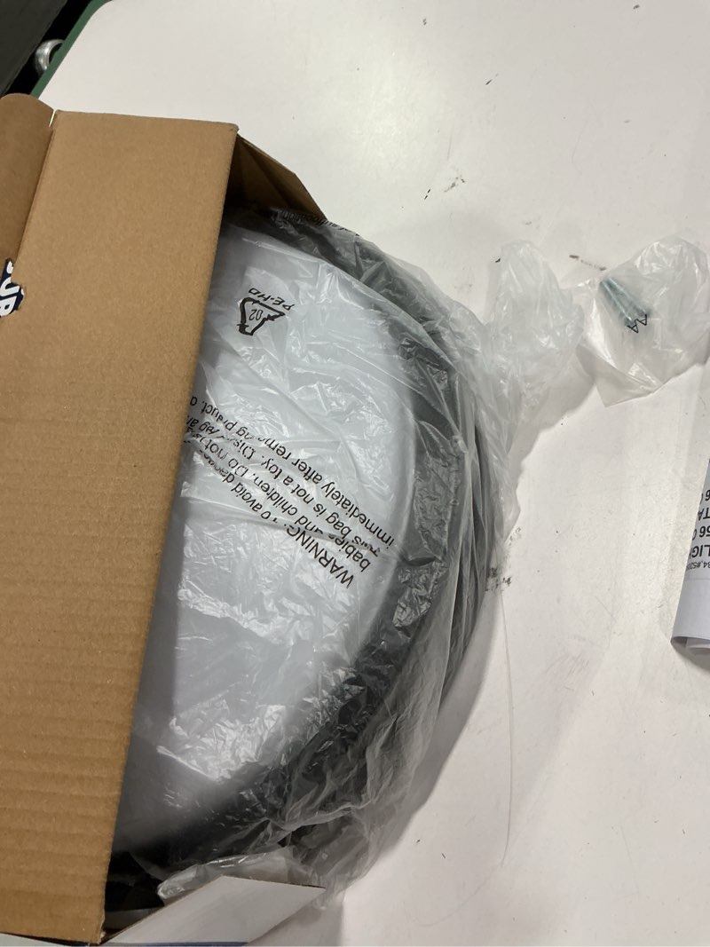 Condition photo showing As Is for PROJECT SOURCE 14-in LED Flushmount Light Luz LED de montaje al ras de 35,56 cm