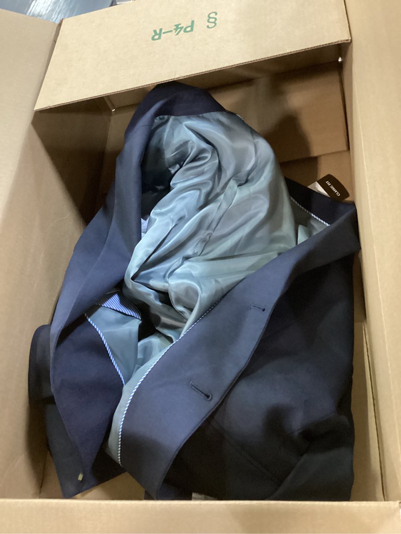 Condition photo showing Good Condition for J.M. Haggar Premium Stretch Classic Fit Suit Separates - Pants & Jackets Dark Navy Solid 40 Short Suit Jacket