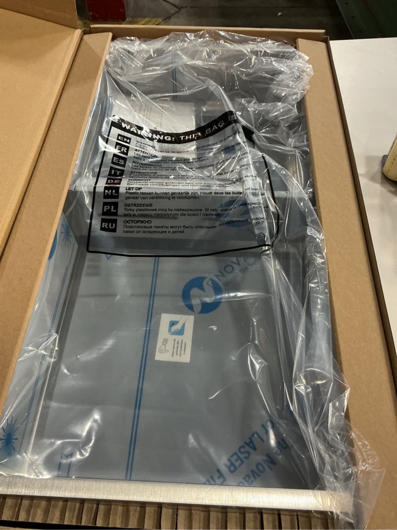 Condition photo showing New/Like New for Neodrain No Tile Shower Niche, Stainless Steel Wall Niche 13.1"X25.1"(Inner Size 12"X24"), Two-Tier Bathroom Shelf Waterproof Cubby, NO Tile Needed Recessed Cabinet for Bathroom Storage Brushed 12X24In