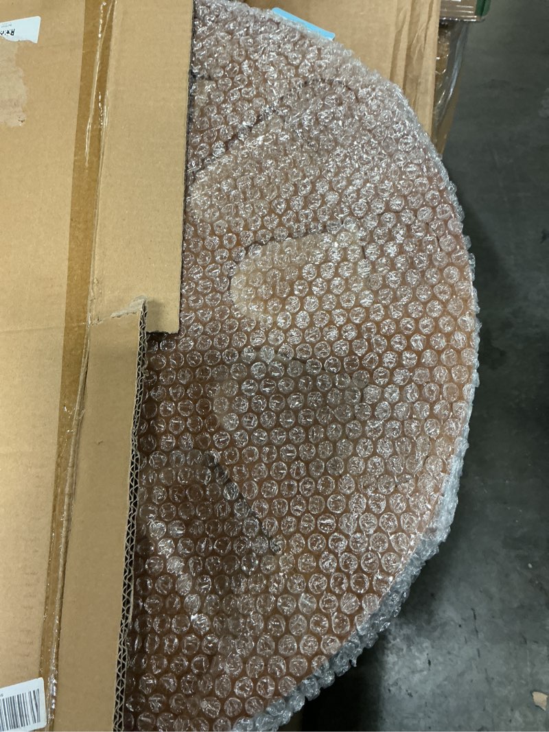 Condition photo showing New/Like New for Wooden Gun Rack Holds 12 Guns Display Storage Holder Indoor Vertical Stand with Soft Padding 2 Adjustable Heights for Living Room Collection Room Warehouse (Walnut Color)