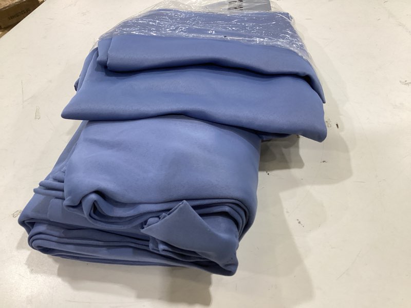 Condition photo showing Good Condition for miulee blackout curtains for bedroom living room 2 panels, thermal insulated room darkening drapes grommet noise reducing light blocking window treatments 54 inches long 40x54 inch denim blue denim blue 40"w x 54"l (pack of 2)