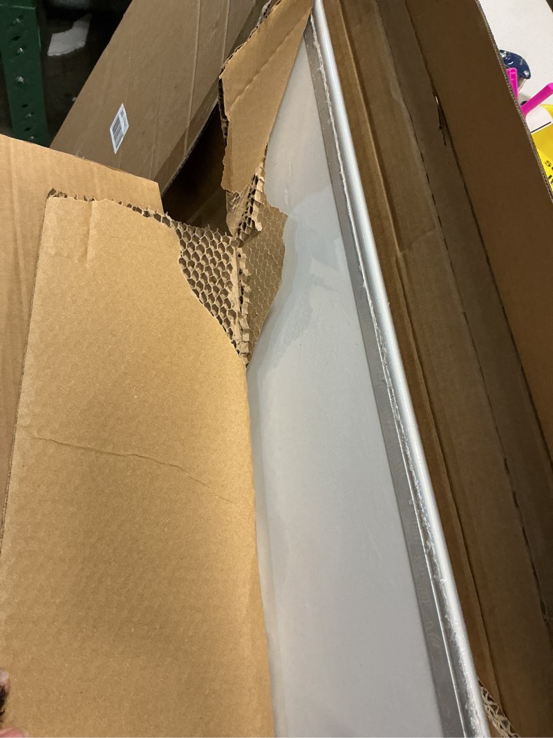 Condition photo showing New/Like New for Amazon Basics Magnetic Whiteboard/Dry Erase Board, 36 x 48-inch, Aluminum Frame, Silver/White Silver/White 36 x 48-inch