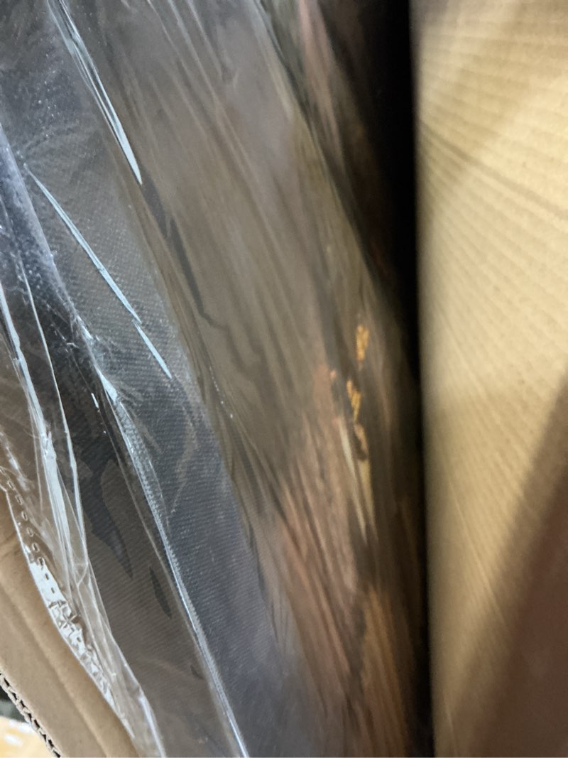 Condition photo showing Good Condition for Aibonnly Wall Art Canvas Painting Sunset on a Tropical Beach with Palm Trees 1 Piece Blue Sky Ocean Seaview Picture Poster Print Framed and Stretched Ready to Hang for Living Room Bedroom Office 58"L x 29"W Blue-a