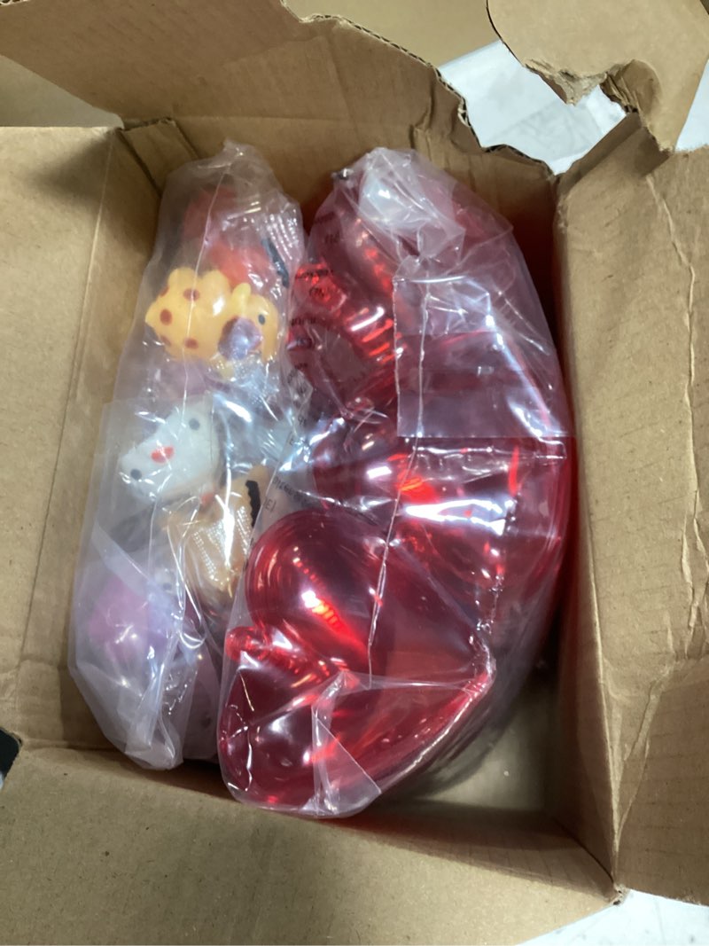 Condition photo showing New/Like New for 28 Pack Valentines Day Gifts for Kids Classroom Mochi Squishies Fidget Toys Filled Heart with Valentines Cards for Kids School, Valentines for Class Valentines Exchange Cards Party Favors Prizes Style B