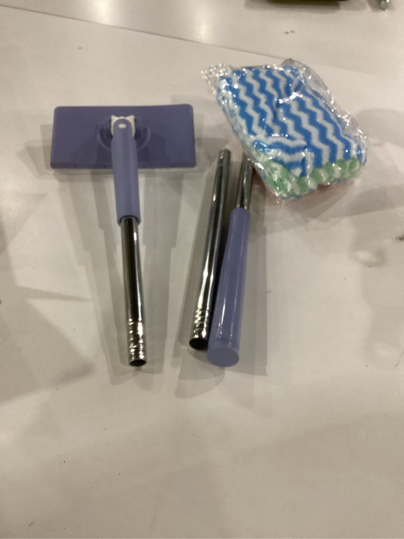 Condition photo showing Good Condition for 2026 upgraded snap grip mini mop,zero touch mini mops,cloth changing mini-mop with automatic hands free push pull handle,retractable disposable dust mops for multi cleaning (37.4in + 10*cloth) 37.4in+10cloths