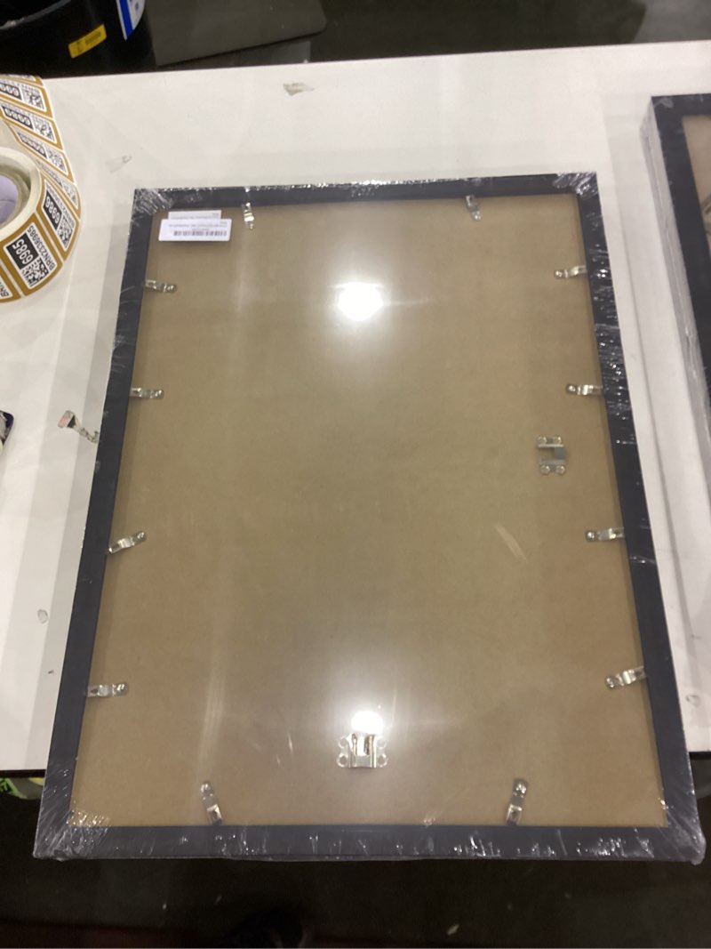 A PLUS MAX 16x22 Picture Frame Set of 3, Black Engineered Wood Frame for 16 x 22 Inch Picture Poster