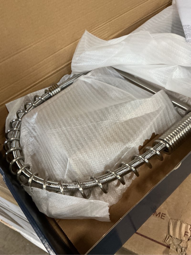 Condition photo showing Good Condition for project source flynt stainless steel single handle deck-mount pull-down kitchen faucet with sprayer