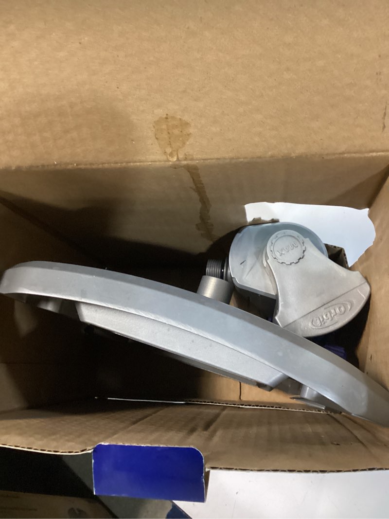 Condition photo showing As Is for orbit max 3900-sq ft oscillating sled lawn sprinkler