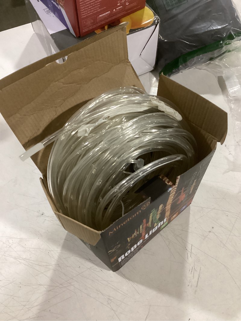 Condition photo showing Good Condition for minetom color changing rope lights: 72 ft 220 led outdoor string lights with plug | big twinkle lights for bedroom wedding patio garden christmas decor | 16 colors 72 ft not connectable