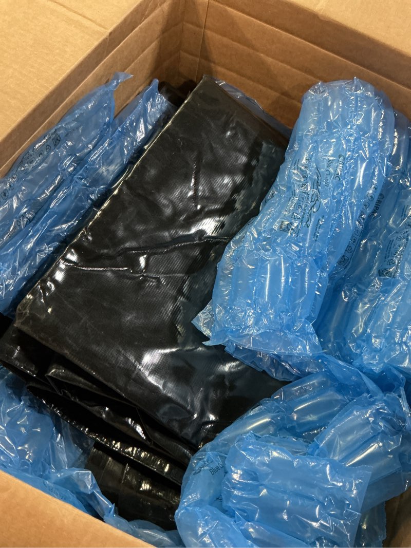 Condition photo showing As Is for Heavy Duty Portable Crowd Control 8ft Barricade Jacket Cover - Angry Bull Barricades Black